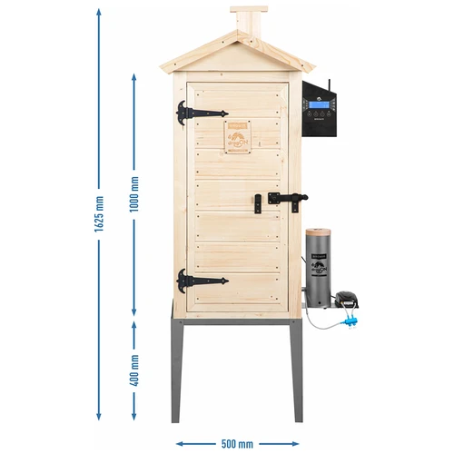 Defumador com Wi-Fi, 200 L - dragON WOOD 100IQ com módulo de aquecimento elétrico e controlador - 14