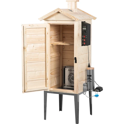 Defumador de jardim em madeira 200 L – dragON Wood 100E com módulo de aquecimento elétrico e controlador - 2