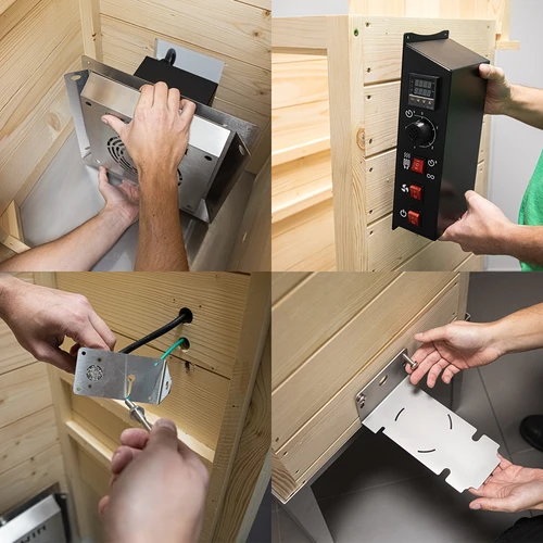 Defumador de jardim em madeira 200 L – dragON Wood 100E com módulo de aquecimento elétrico e controlador - 12