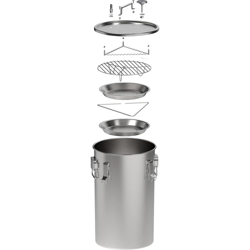 Defumador doméstico em panela, 35 L, para fogão a gás - 4