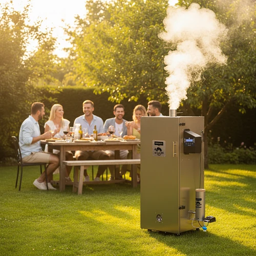 Defumador dragON de aço 220 L, IQ – com controlador Wi‑Fi - 15