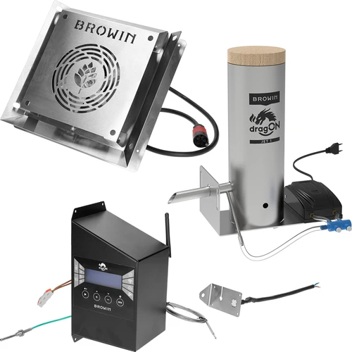 Defumador dragON de aço 220 L, IQ – com controlador Wi‑Fi - 8