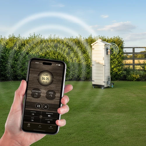 Defumador dragON PLYWOOD NATURE – sem estrutura, modular, com controlador Wi-Fi, 320L - 12