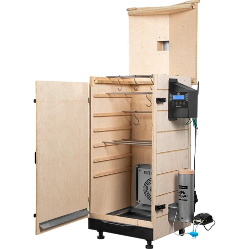 Defumador sem armação dragON PLYWOOD NATURE com controlador Wi-Fi, 200L - 3