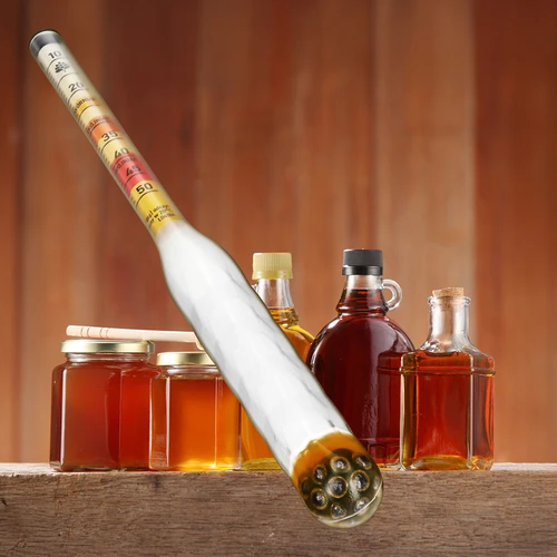 Densímetro para hidromel inquebrável com proveta, faixa de medição 10–50°Blg - 8