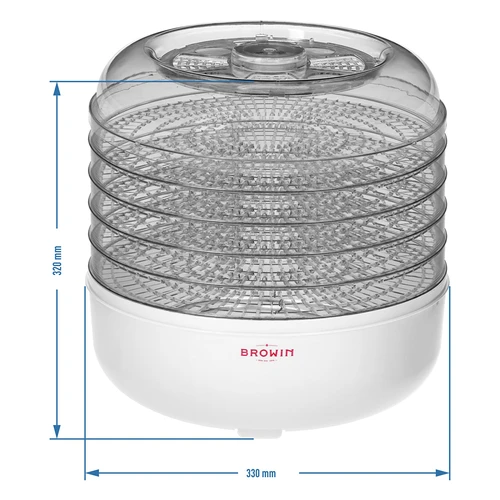 Desidratador para cogumelos, fruta, legumes e ervas aromáticas 125 W - 9
