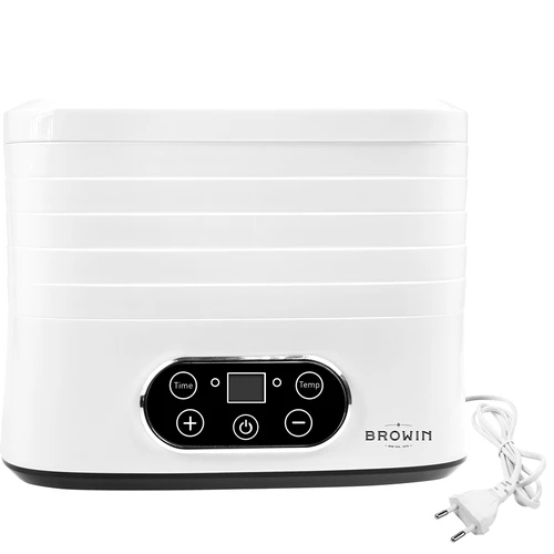 Desidratador para cogumelos, frutas, legumes e ervas com regulação de temperatura, 240 W, branco - 3