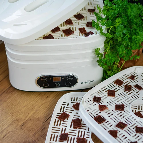 Desidratador para cogumelos, frutas, legumes e ervas com regulação de temperatura, 240 W, branco - 22