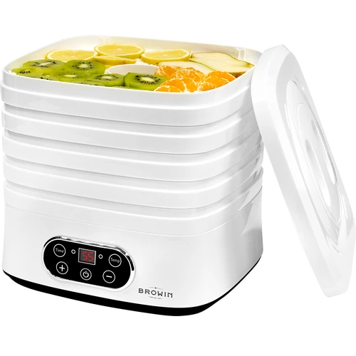 Desidratador para cogumelos, frutas, legumes e ervas com regulação de temperatura, 240 W, branco - 8