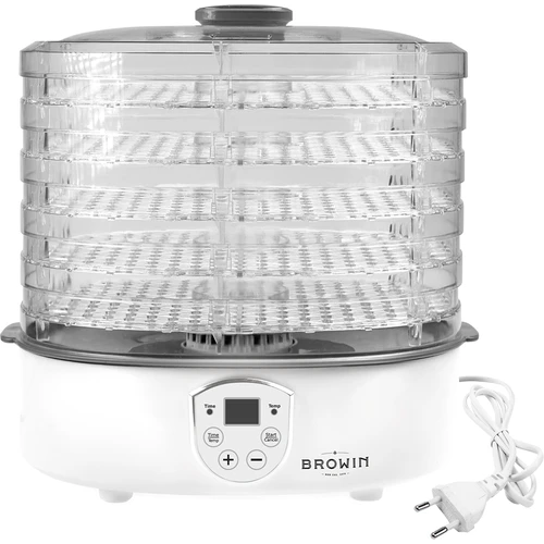 Desidratador para cogumelos, frutas, legumes e ervas com regulação de temperatura, 240 W, transparente - 4