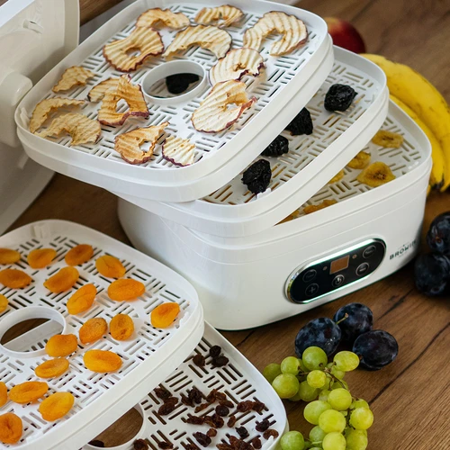 Desidratador para cogumelos, frutas, vegetais e ervas com regulação de temperatura, 240W, branco - 19