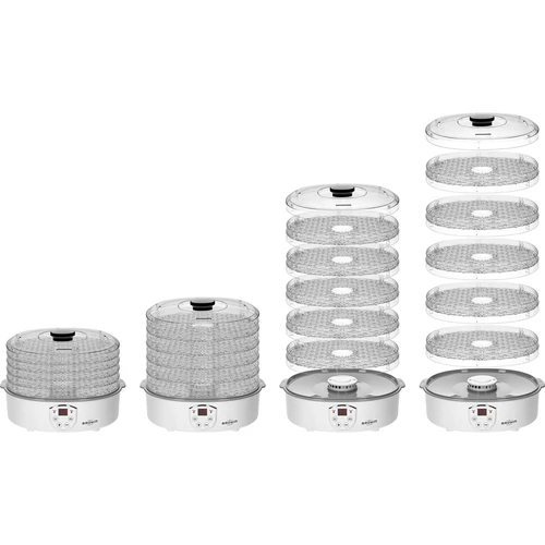 Desidratador para cogumelos, frutas, vegetais e ervas com regulação de temperatura, 240W, transparente - 9