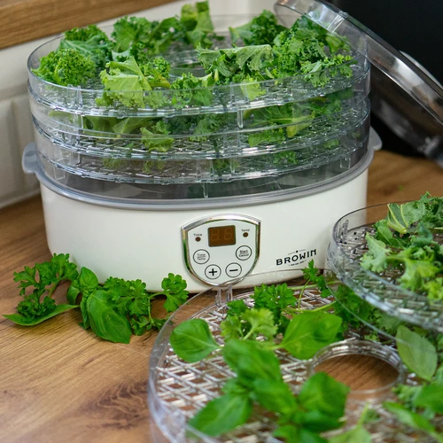 Desidratador para cogumelos, frutas, vegetais e ervas com regulação de temperatura, 240W, transparente - 13