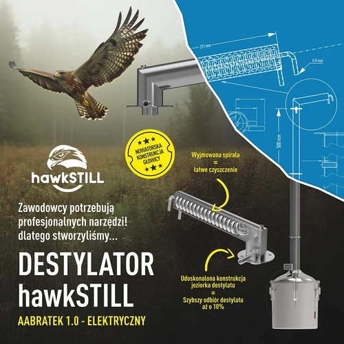 Destilador hawkSTILL Aabratek 30 L, 48 mm 1.0 LITE - 18