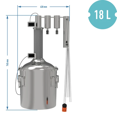 Destylator hawkSTILL 1.0 CONVEX 18L- MUNIN - 13