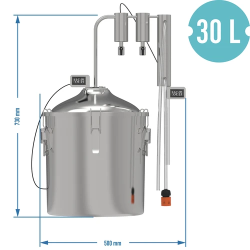 Destylator hawkSTILL 1.0 CONVEX 30L- 2 Odstojniki - 9