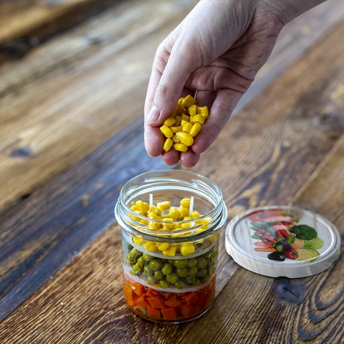 Disco de pressão – grelha para conservas, fermentados e picles em vinagre – para frascos fi 82-66 - 4