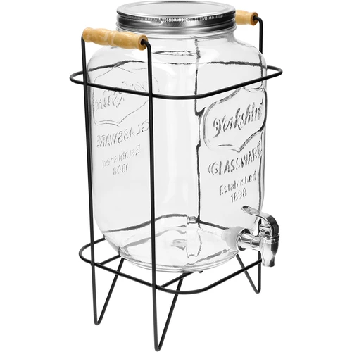 Dispensador Lemoniada 8 L - com torneira, em suporte metálico com pegas