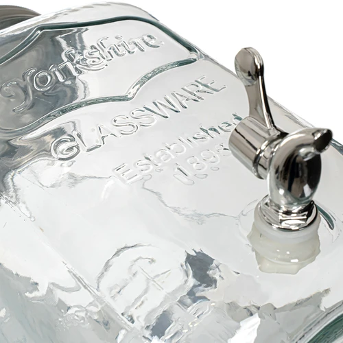 Dispensador para limonada com torneira – de vidro, 4 L - 4