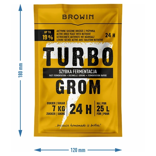 Drożdże gorzelnicze Turbo Grom 24h - 4