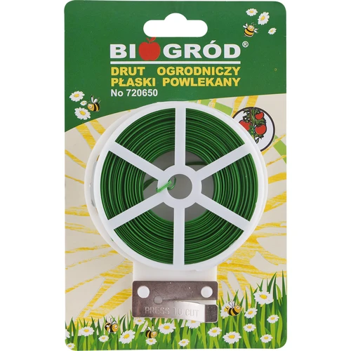 Drut ogrodniczy płaski, powlekany PCV 50m x 2mm