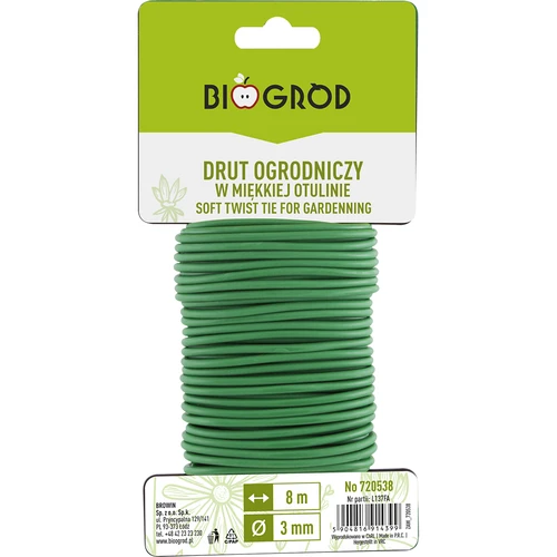 Drut ogrodniczy w miękkiej otulinie 8m x 3mm