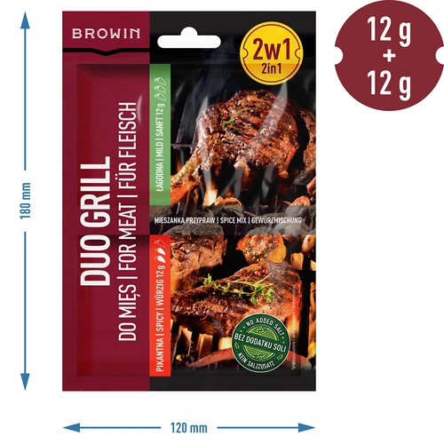 Duo Grill para carnes, mistura de especiarias 2 em 1, 2 x 12 g - 4