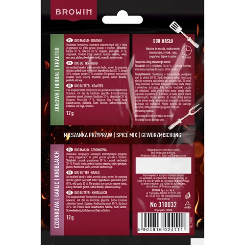 Duo Manteiga - tempero de alho e ervas 2 em 1, 2 x 12 g - 2