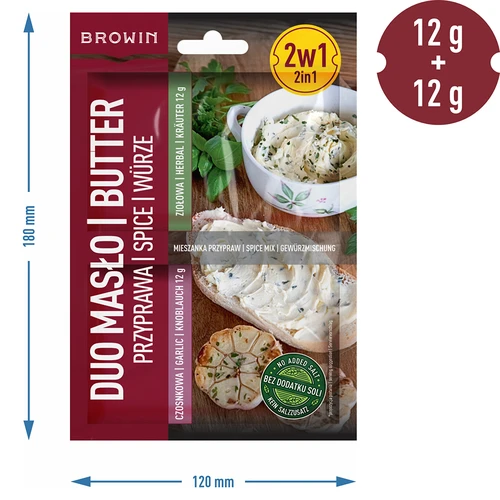 Duo Manteiga - tempero de alho e ervas 2 em 1, 2 x 12 g - 4