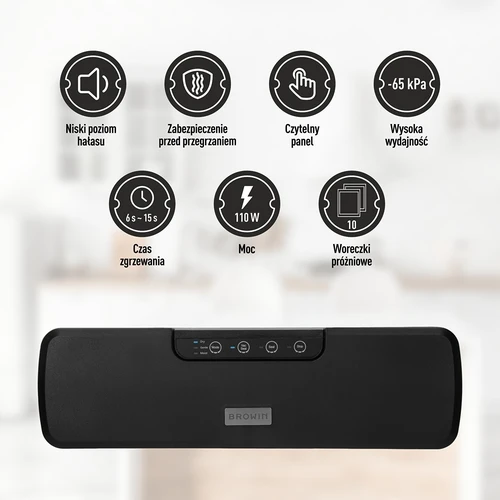 Embaladora a vácuo - multifunções, preta - 7