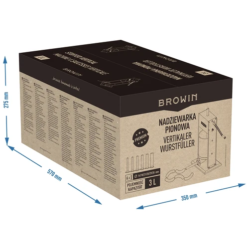 Enchedora de enchidos vertical premium 3 L - 13