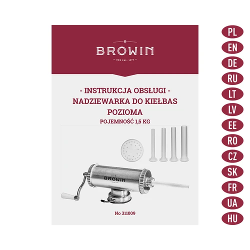 Enchedora horizontal 1,5 kg com êmbolo em silicone - 9