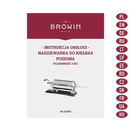 Enchedora horizontal 5 kg - 9