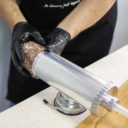 Enchedora horizontal para enchidos 1,5 kg, com pistão de silicone - 12