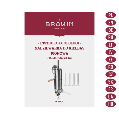 Enchedora vertical 2,5 kg - 9