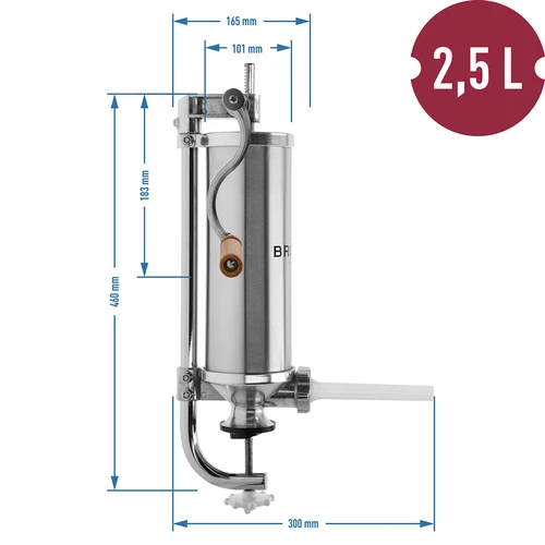 Enchedora vertical 2,5 kg - 10