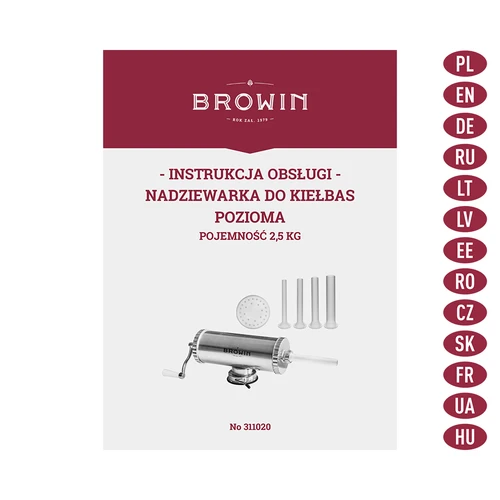 Enchidoira horizontal 2,5 kg com pistão de silicone - 9