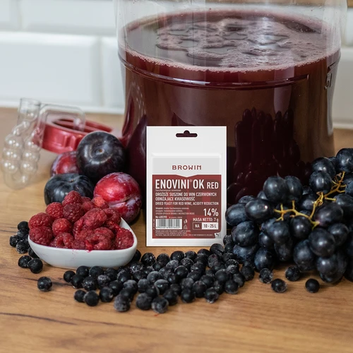 Enovini® OK RED - fermento para vinho que reduz acidez 7 g - 6