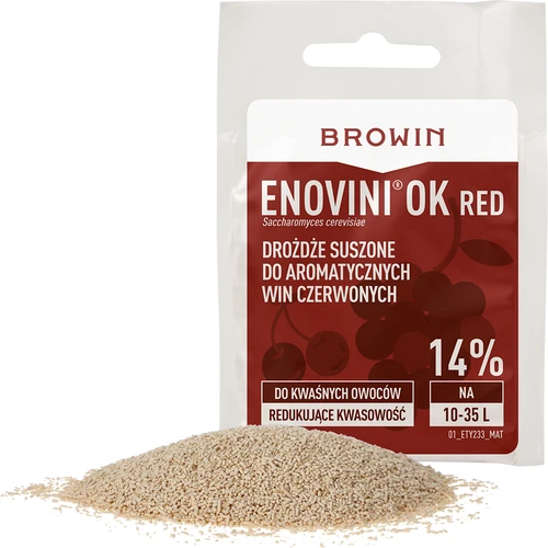 Enovini® OK RED - levedura enológica redutora de acidez 7 g - 3