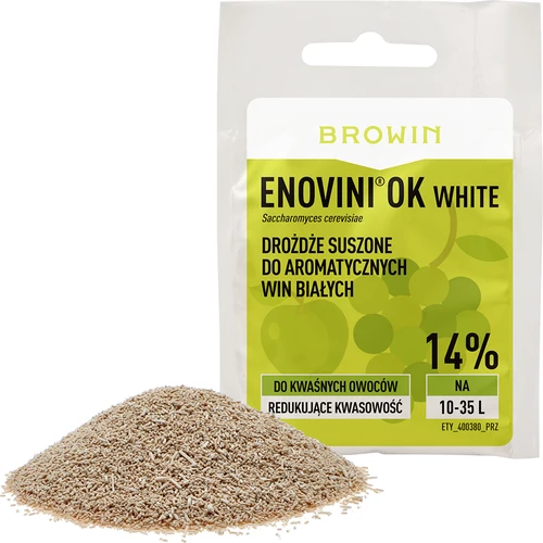Enovini® OK WHITE - leveduras enológicas redutoras de acidez 7 g - 3
