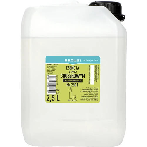 Esencja o smaku gruszkowym, z naturalnym aromatem, 2,5L