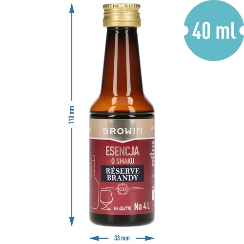 Esencja o smaku Reserve Brandy, 40 ml, na 4L - 7