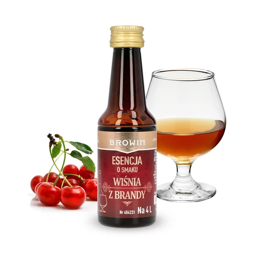 Esencja o smaku Wiśnia z brandy, 40 ml - na 4 L - 3
