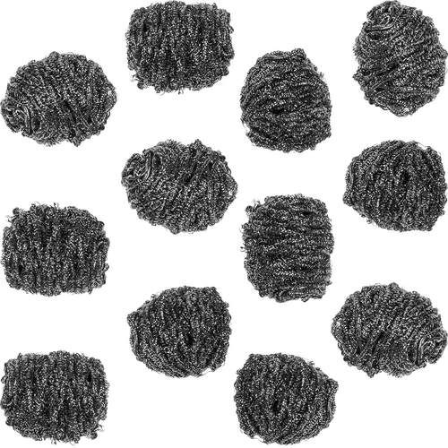 Esfregões em aço inoxidável - 12 unidades - 2