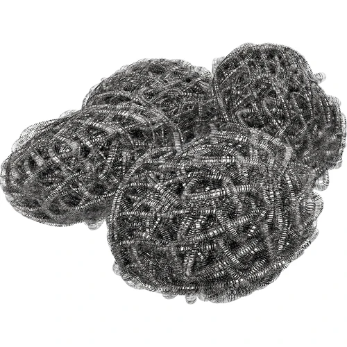 Esfregões em aço inoxidável - 12 unidades