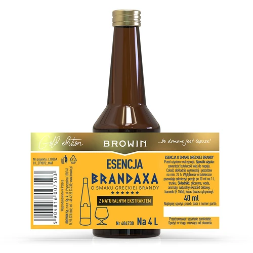 Essência Brandaxa, sabor a brandy grega, 40 ml - 4