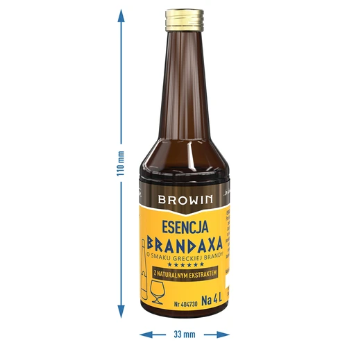 Essência Brandaxa, sabor a brandy grega, 40 ml - 7
