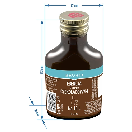 Essência com sabor a chocolate 100 ml para 10 L - 5