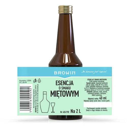 Essência com sabor a menta para 2 L - 40 ml - 4
