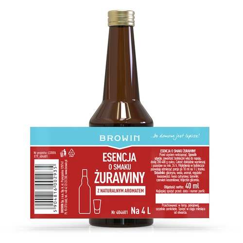 Essência com sabor a oxicoco para 4 L - 40 ml - 5